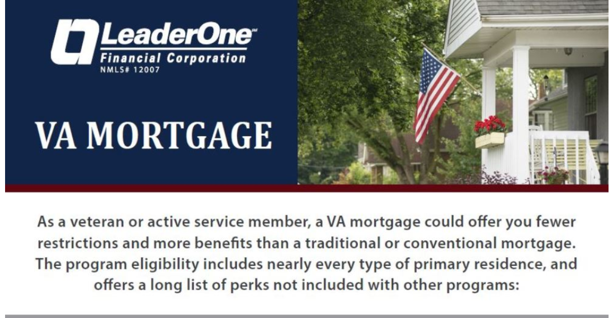 VA Mortgage Flyer